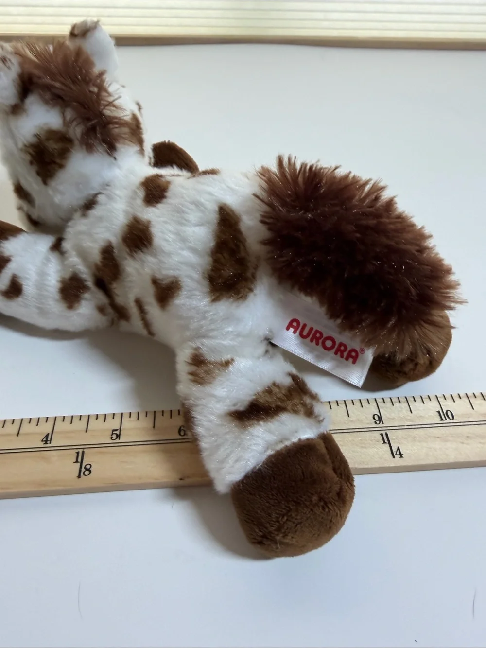 Aurora Plush Giraffe two horses. Mini Flopsie Gigi giraffe Prancer horse Gypsie